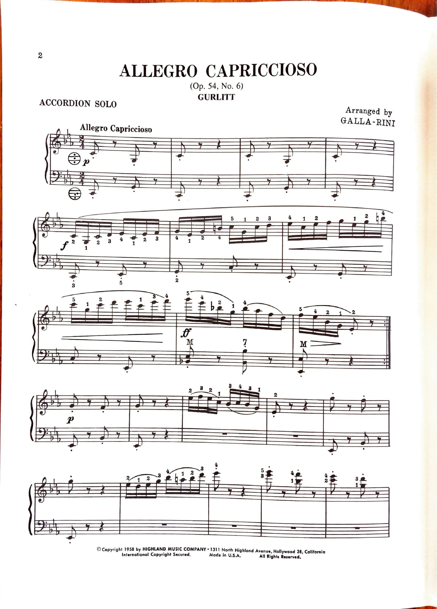 Allegro Capriccioso