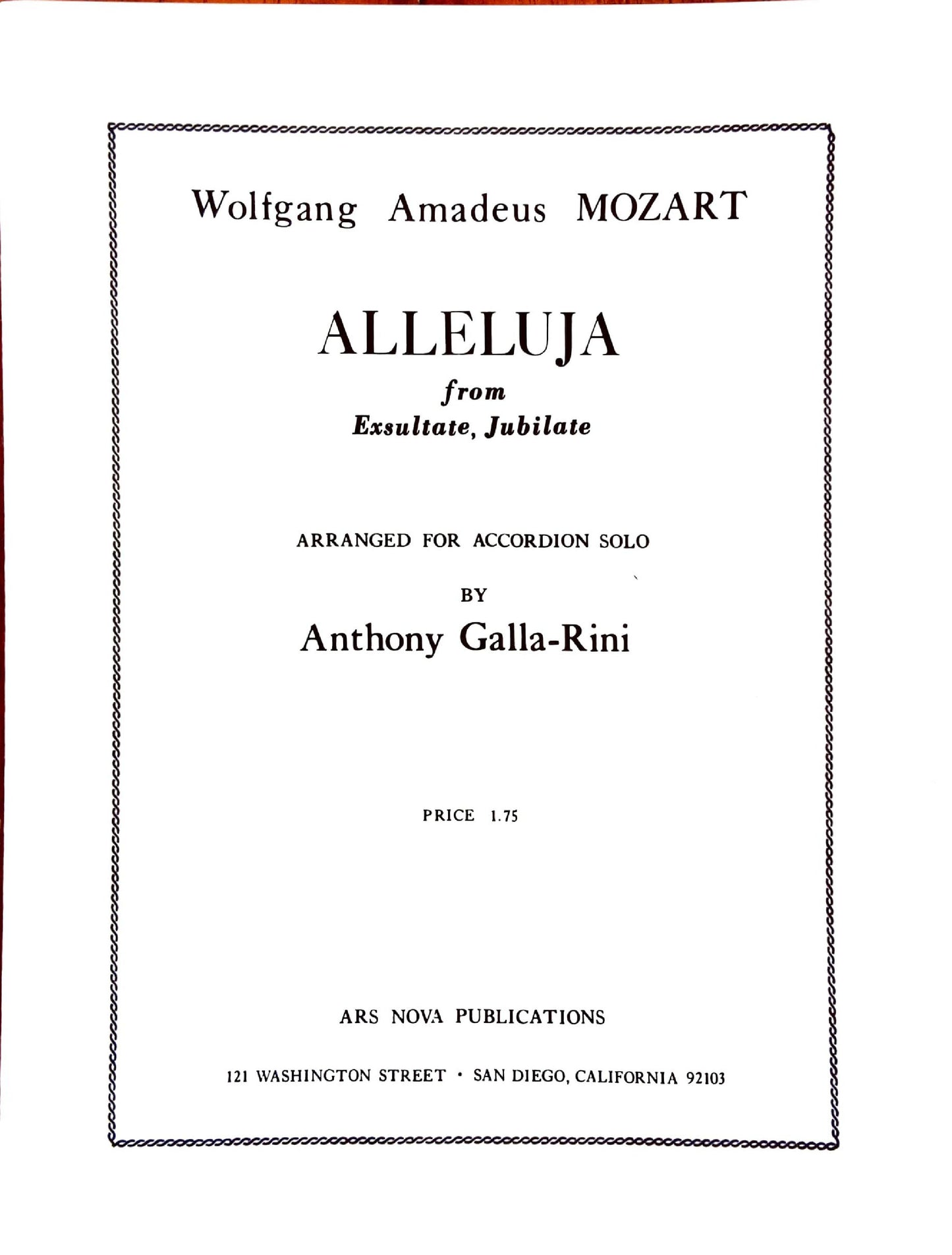 Alleluja from 'Exsultate, Jubilate'