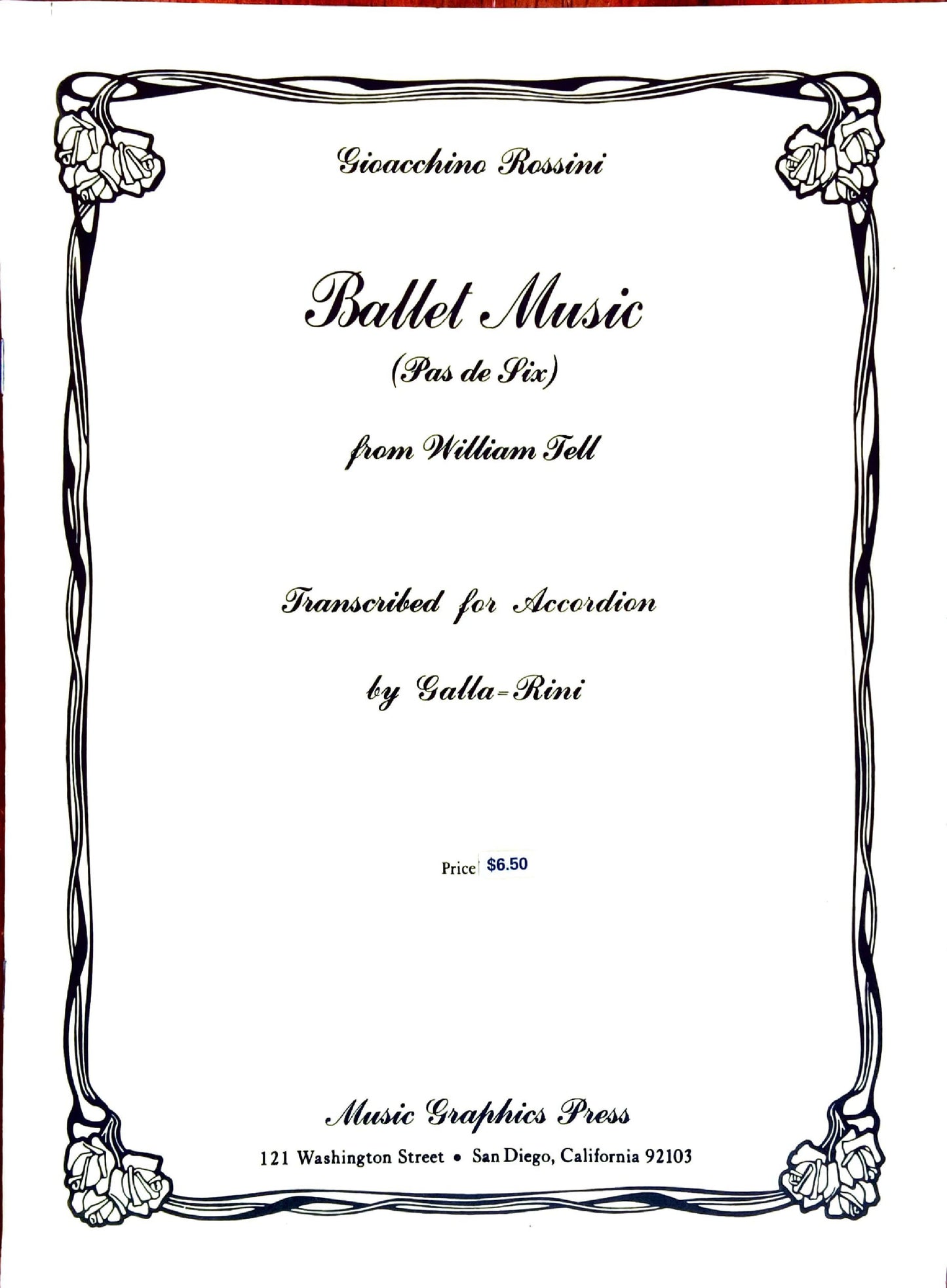 Ballet Music (Pas de Six) from William Tell