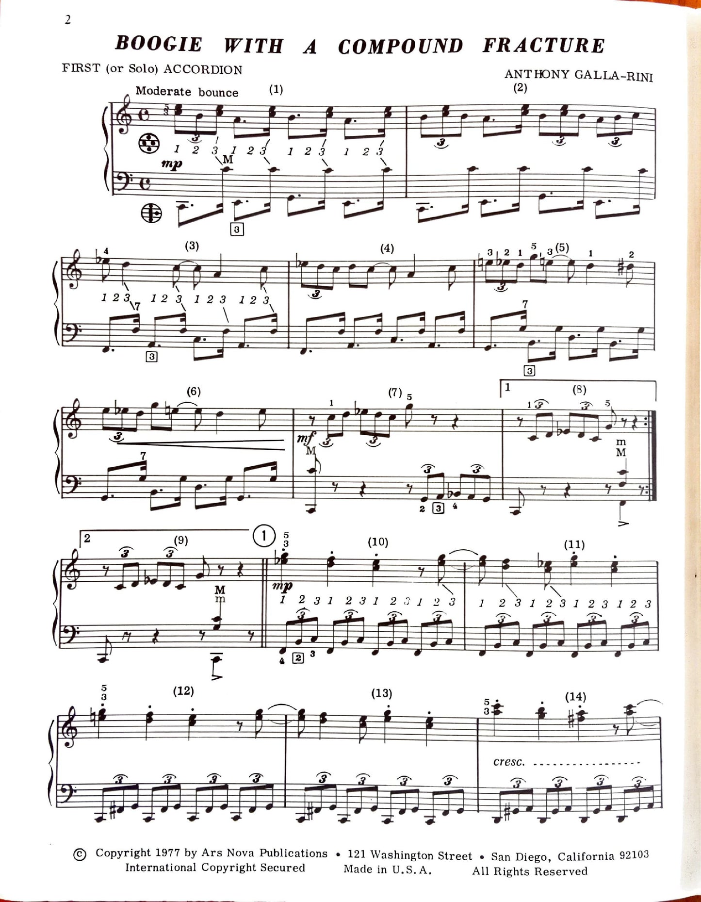 Boogie with a Compound Fracture