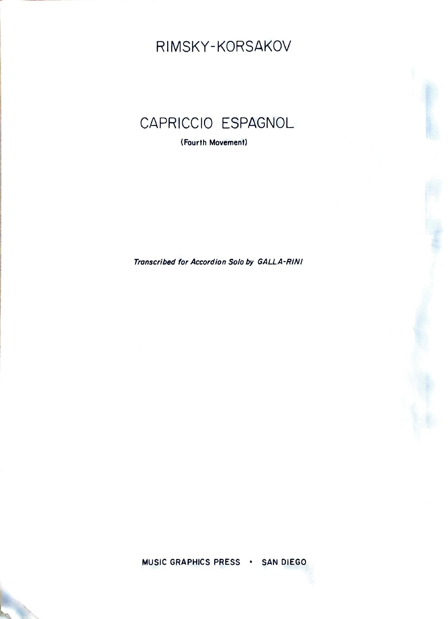 Capriccico Espangol
