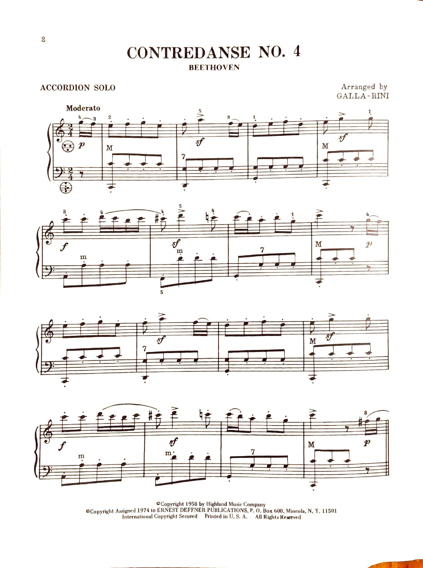 Contredanse No. 4