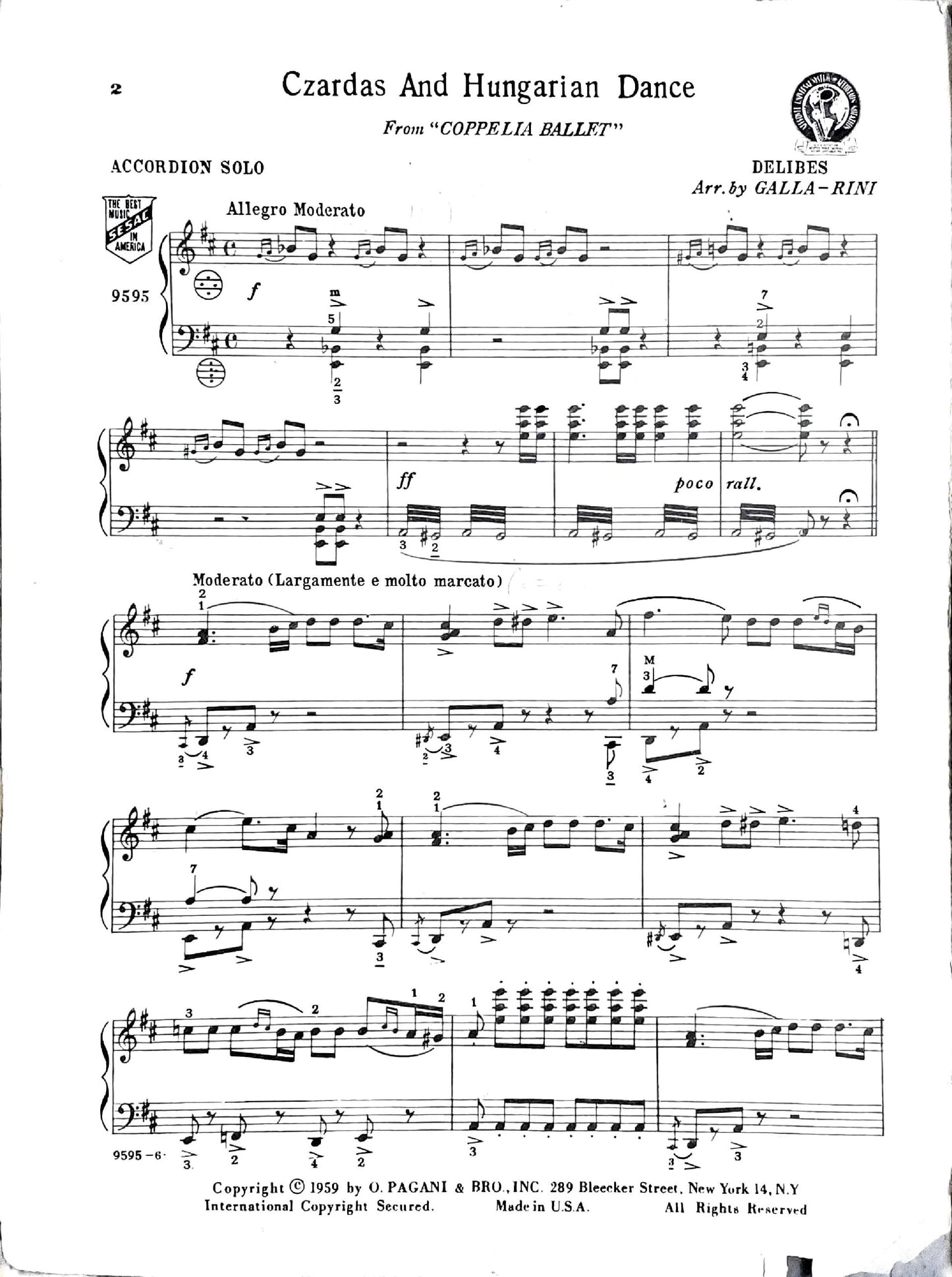 Czardas and Hungarian Dance from 'Coppelia Ballet'