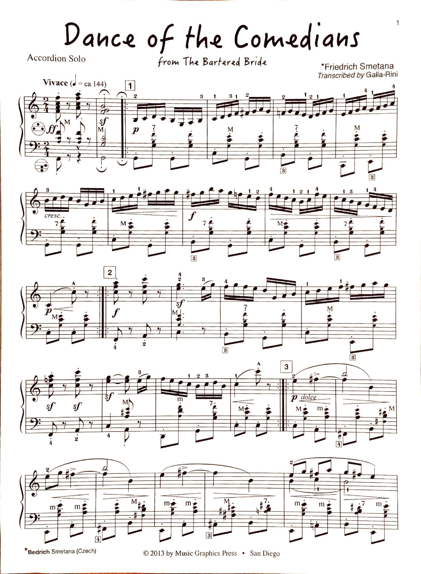 Dance of the Comedians from 'The Bartered Bride'