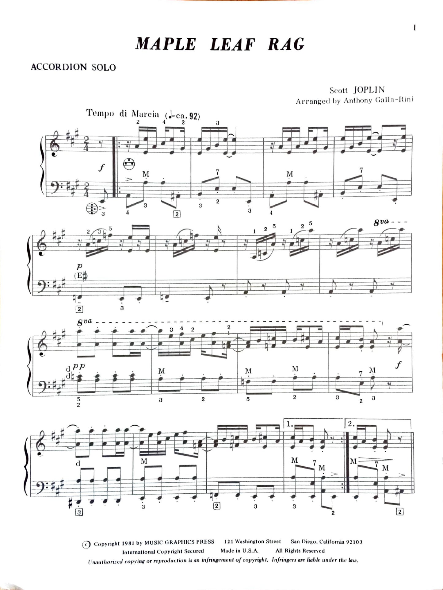 Maple Leaf Rag