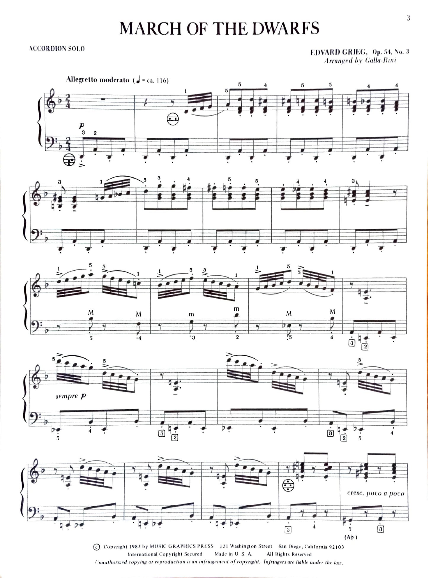 March of the Dwarfs Op. 52 No. 3