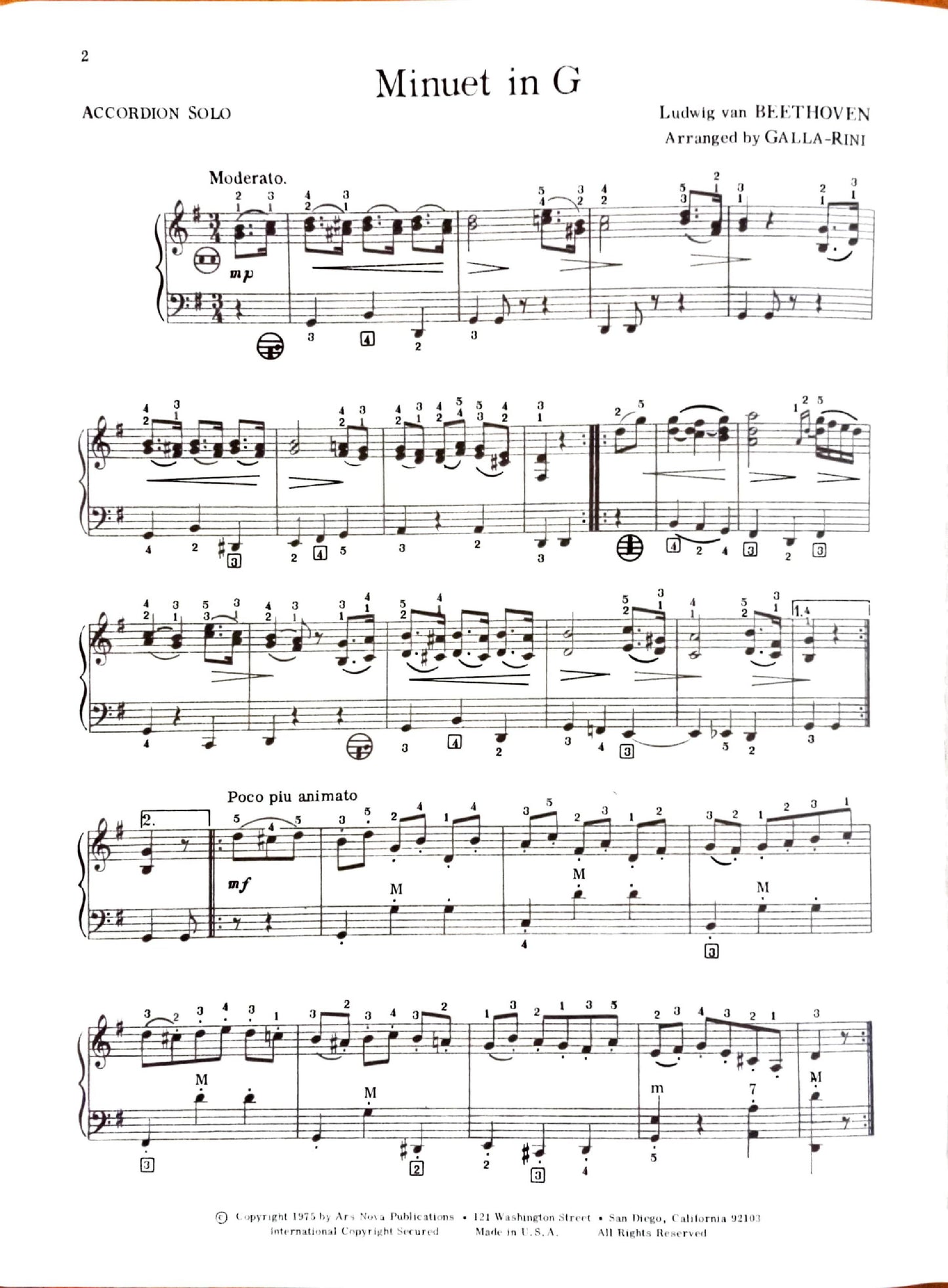 Minuet in G