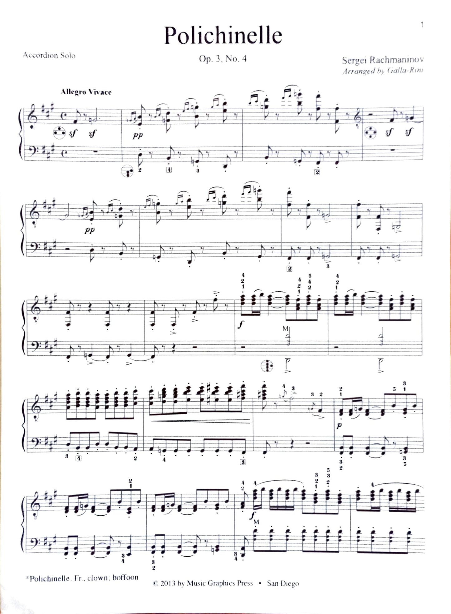 Polichinelle Op. 3, No. 4