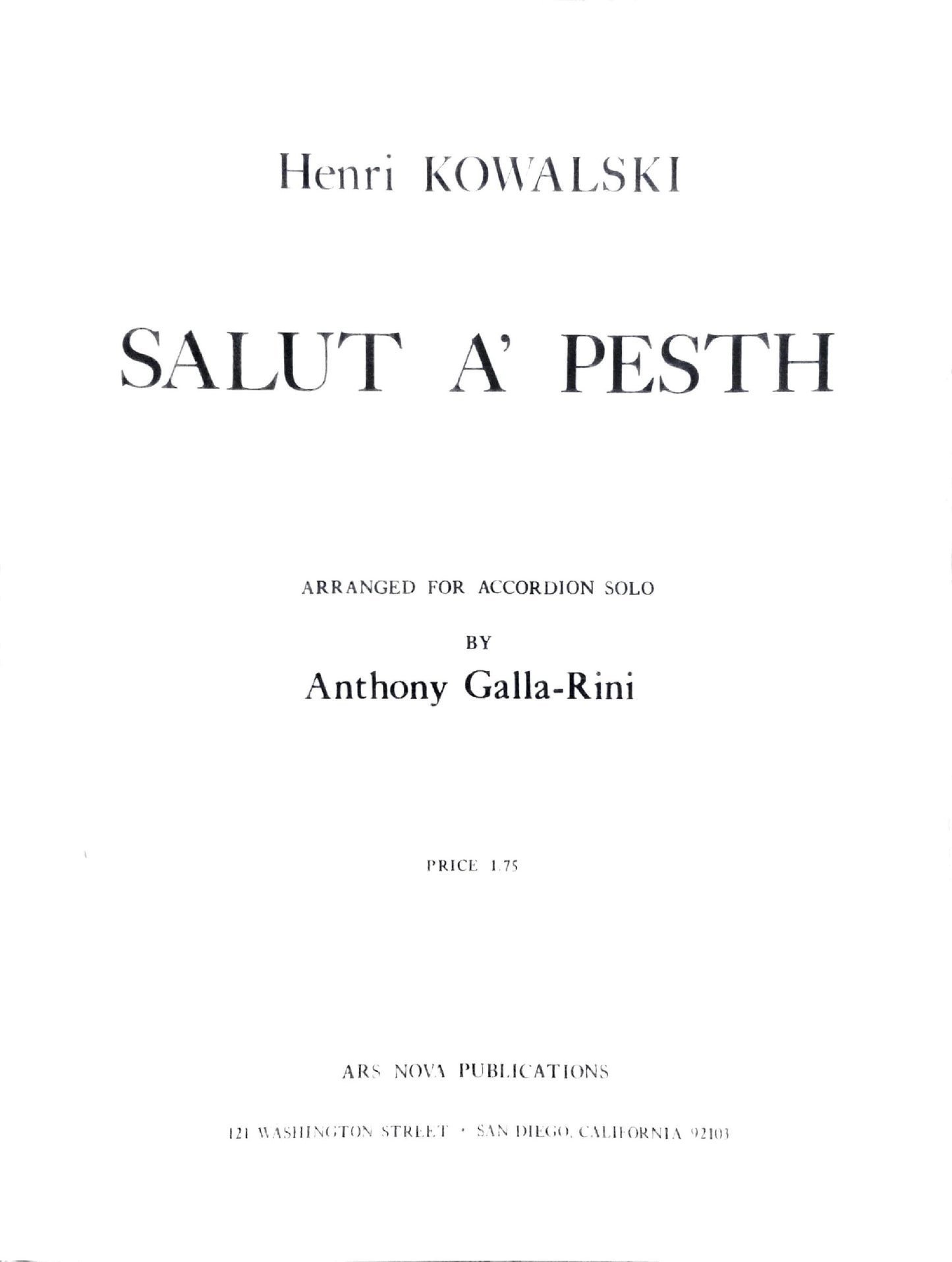 Salut A' Pesth
