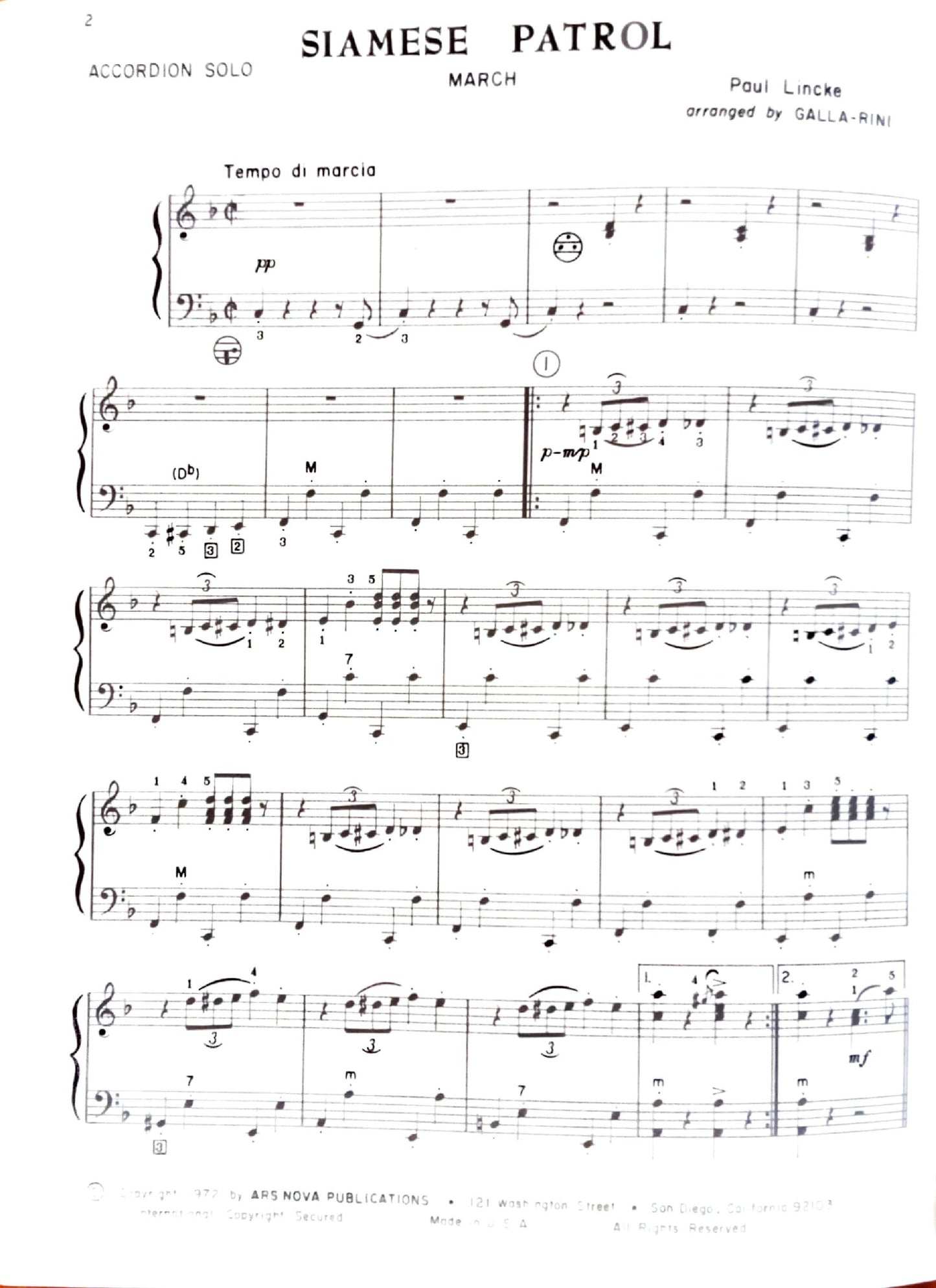 Siamese Patrol March