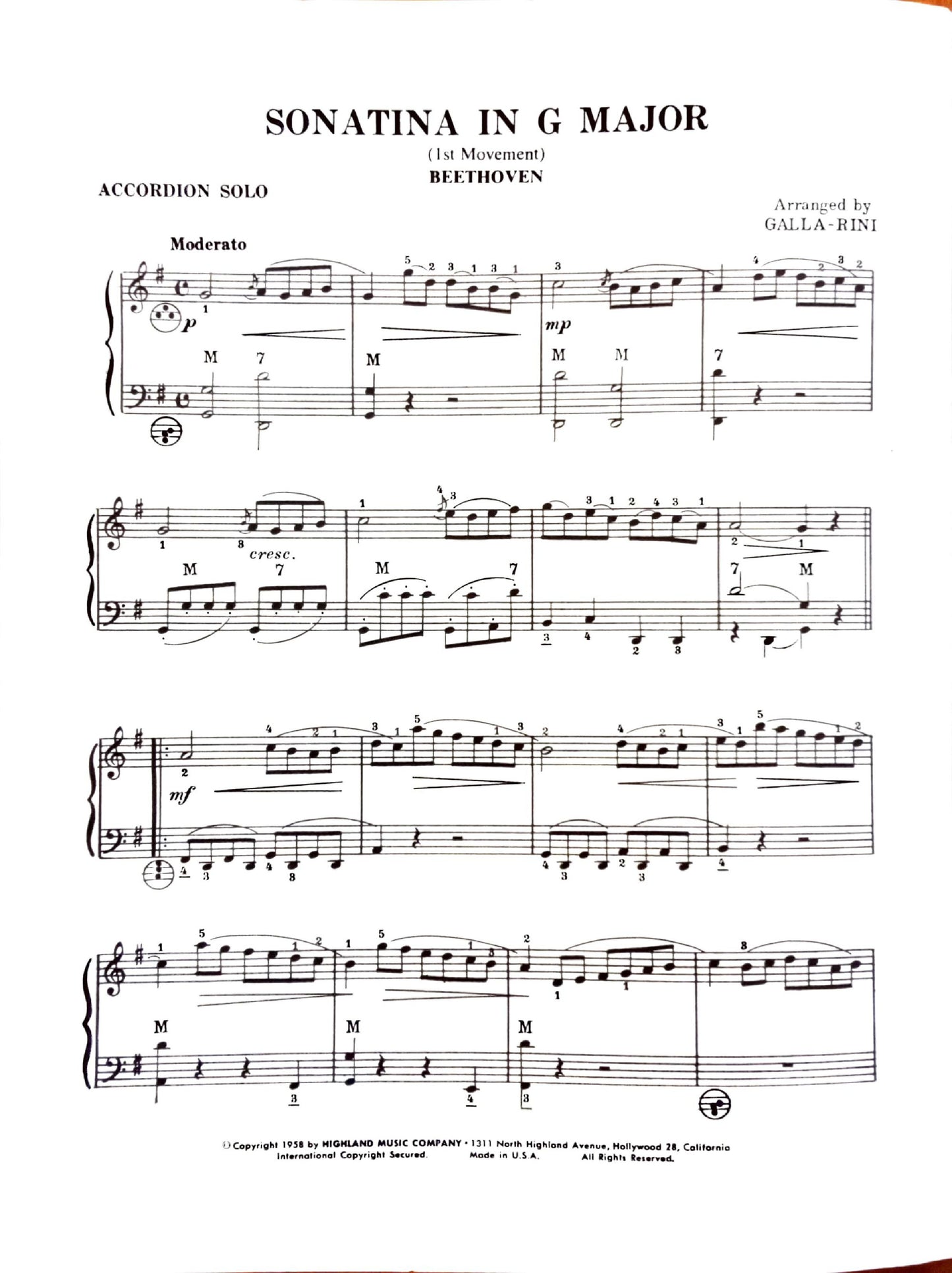 Sonatina in G Major