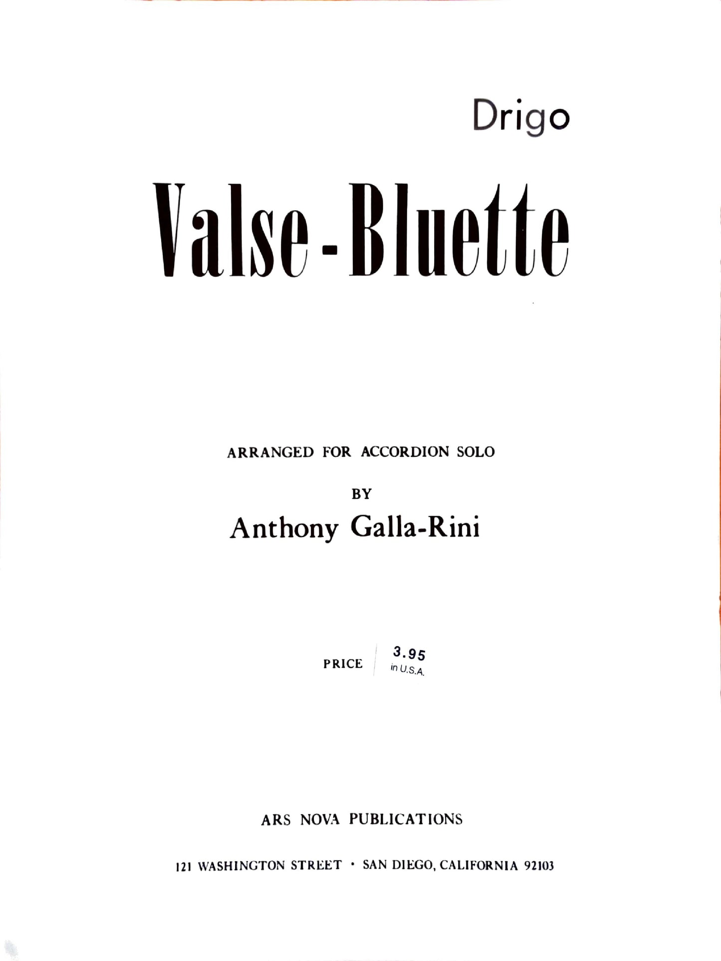 Valse - Bluette