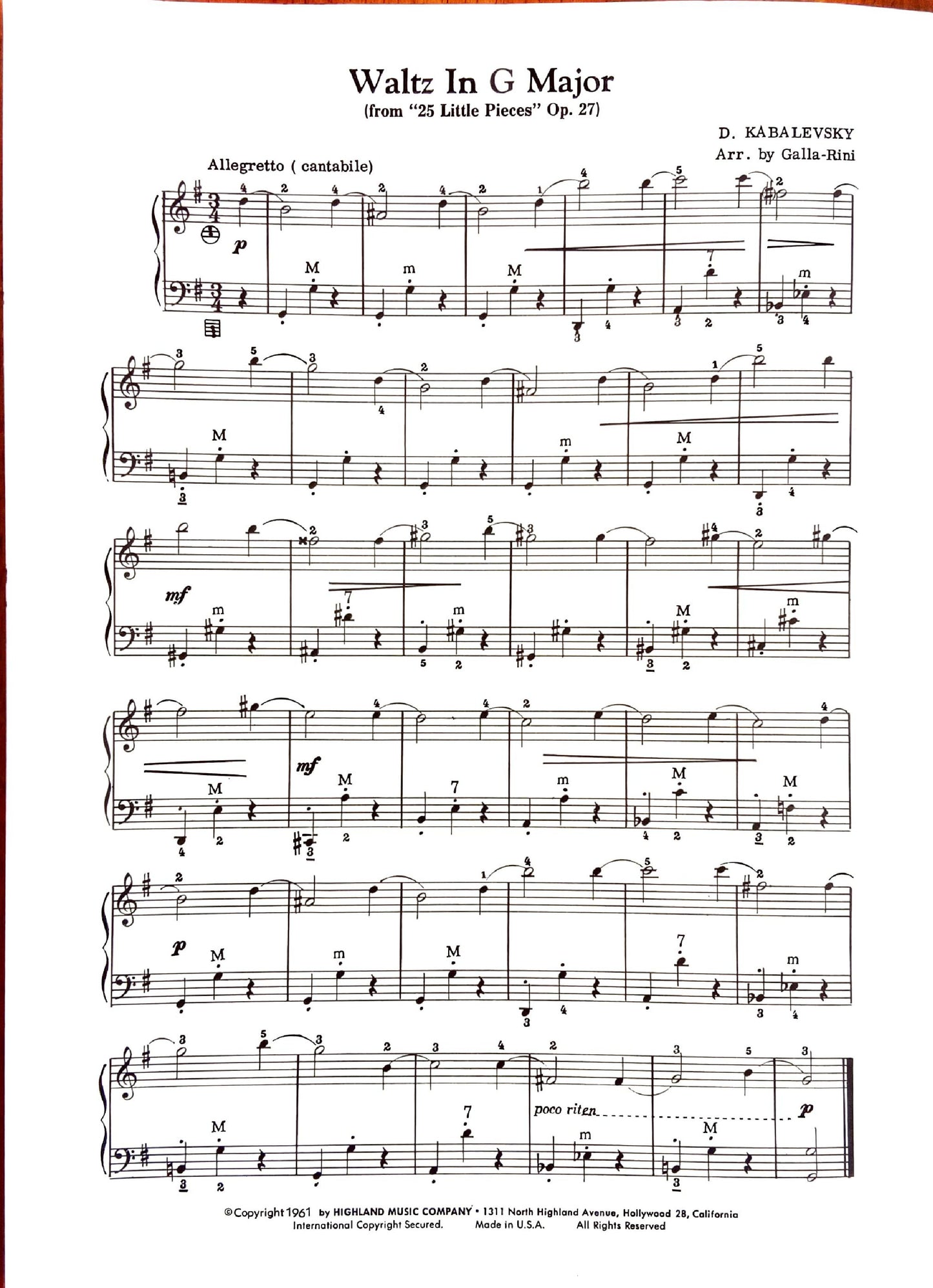 Waltz in G Major