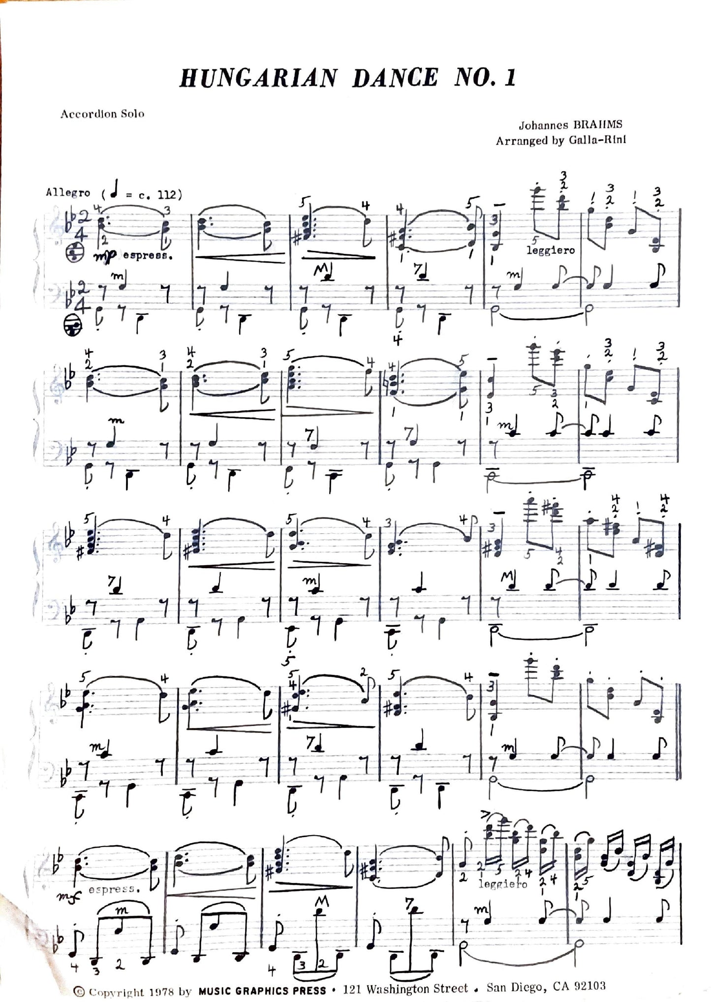 Hungarian Dance No. 1