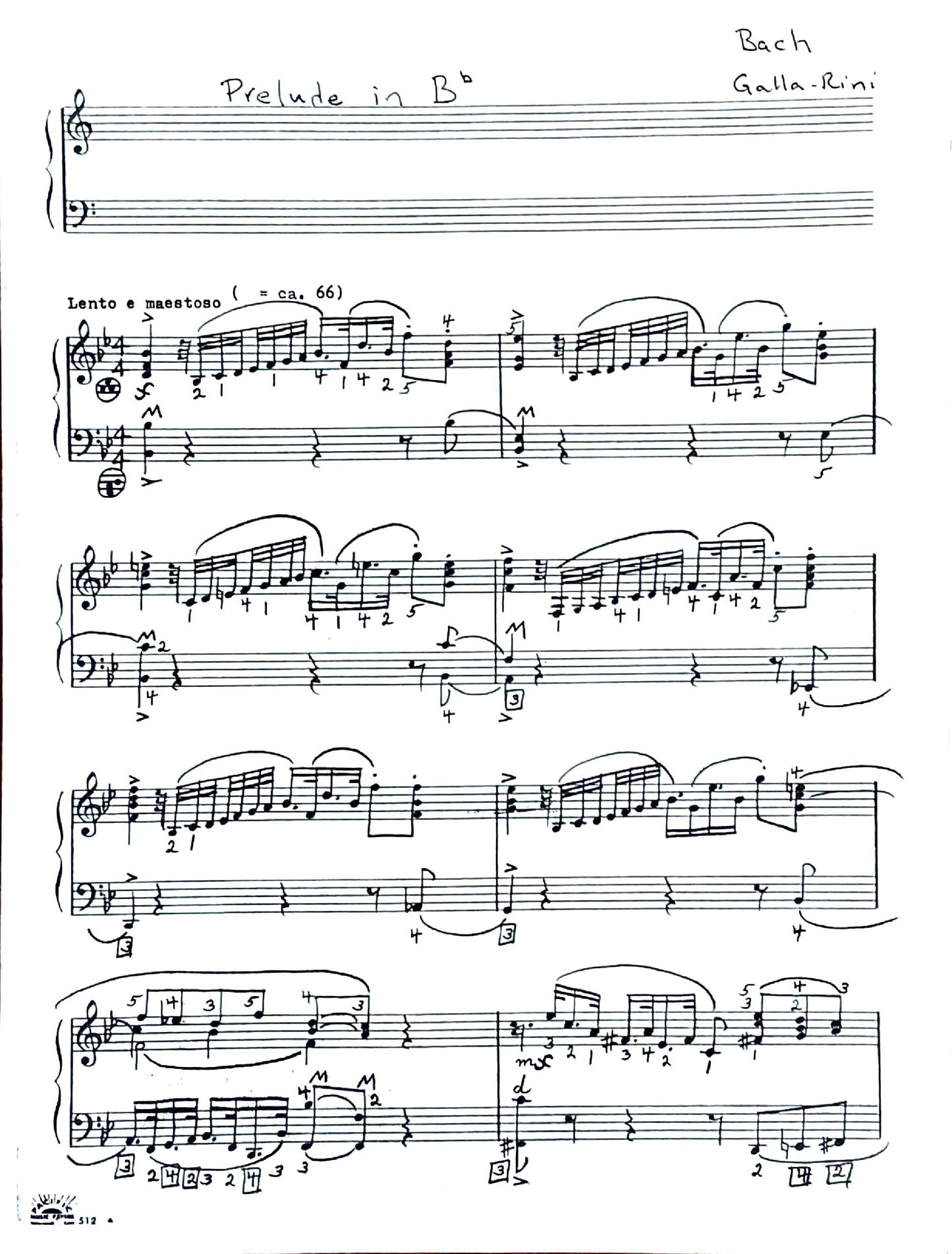 Prelude in B Flat