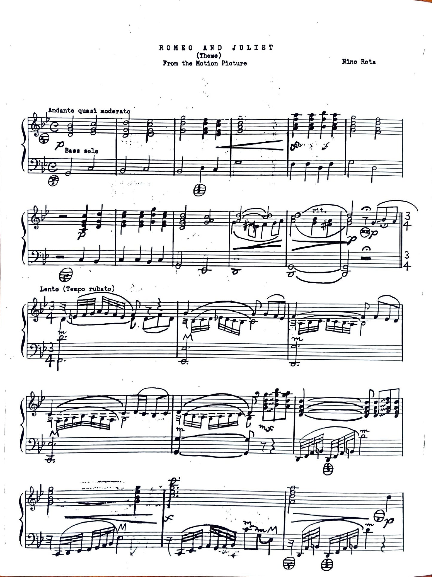 Romeo and Juliet (Theme)