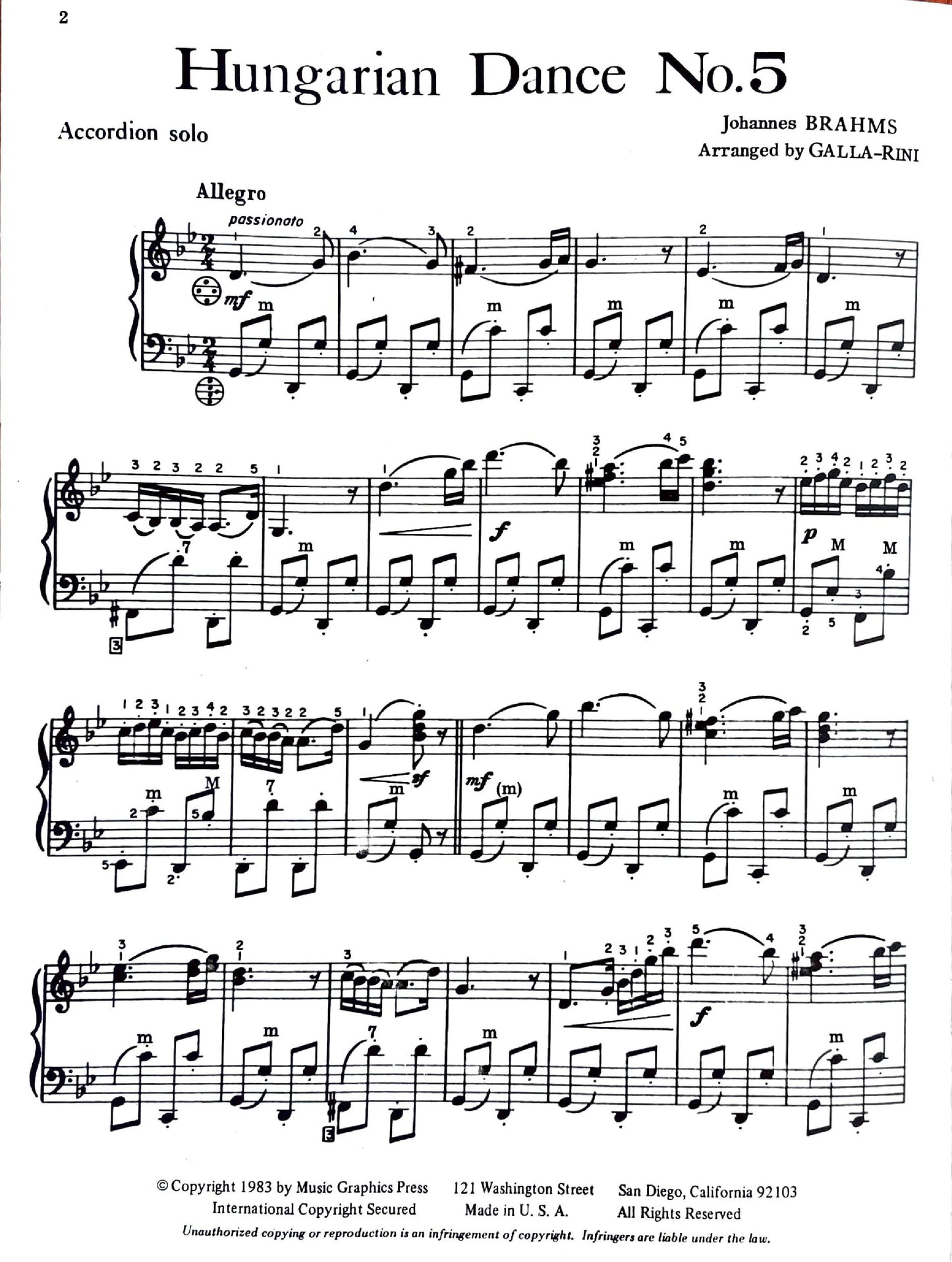 Hungarian Dance No. 5