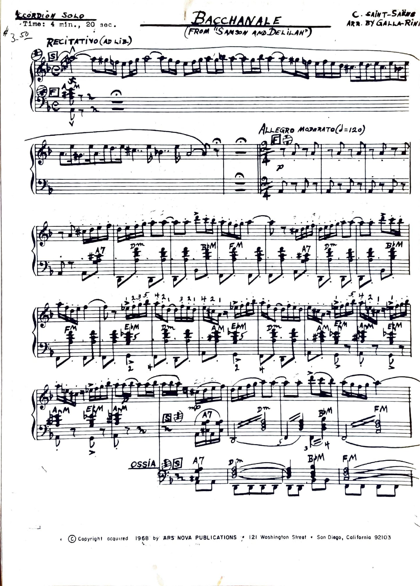 Bacchenel from 'Samson and Delilah'