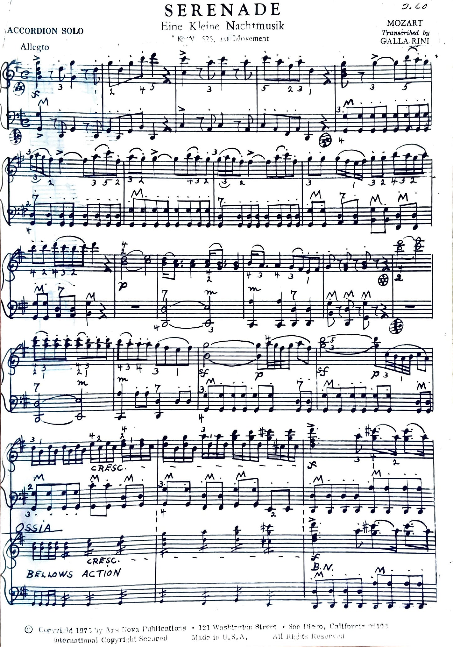 Serenade (Eine Kleine Nachtmusik)