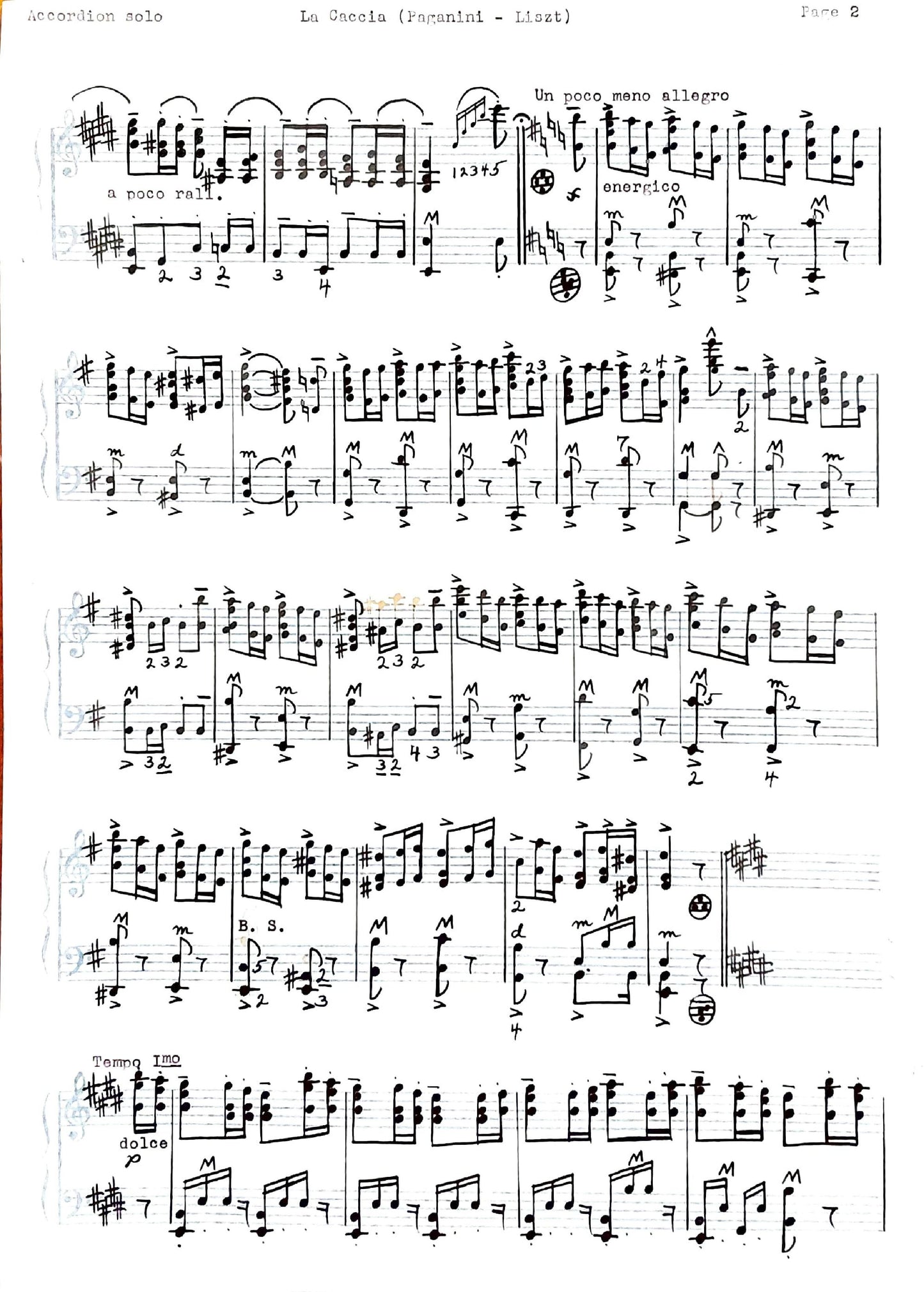 La Caccia (La Chasse) The Chase (Solo)