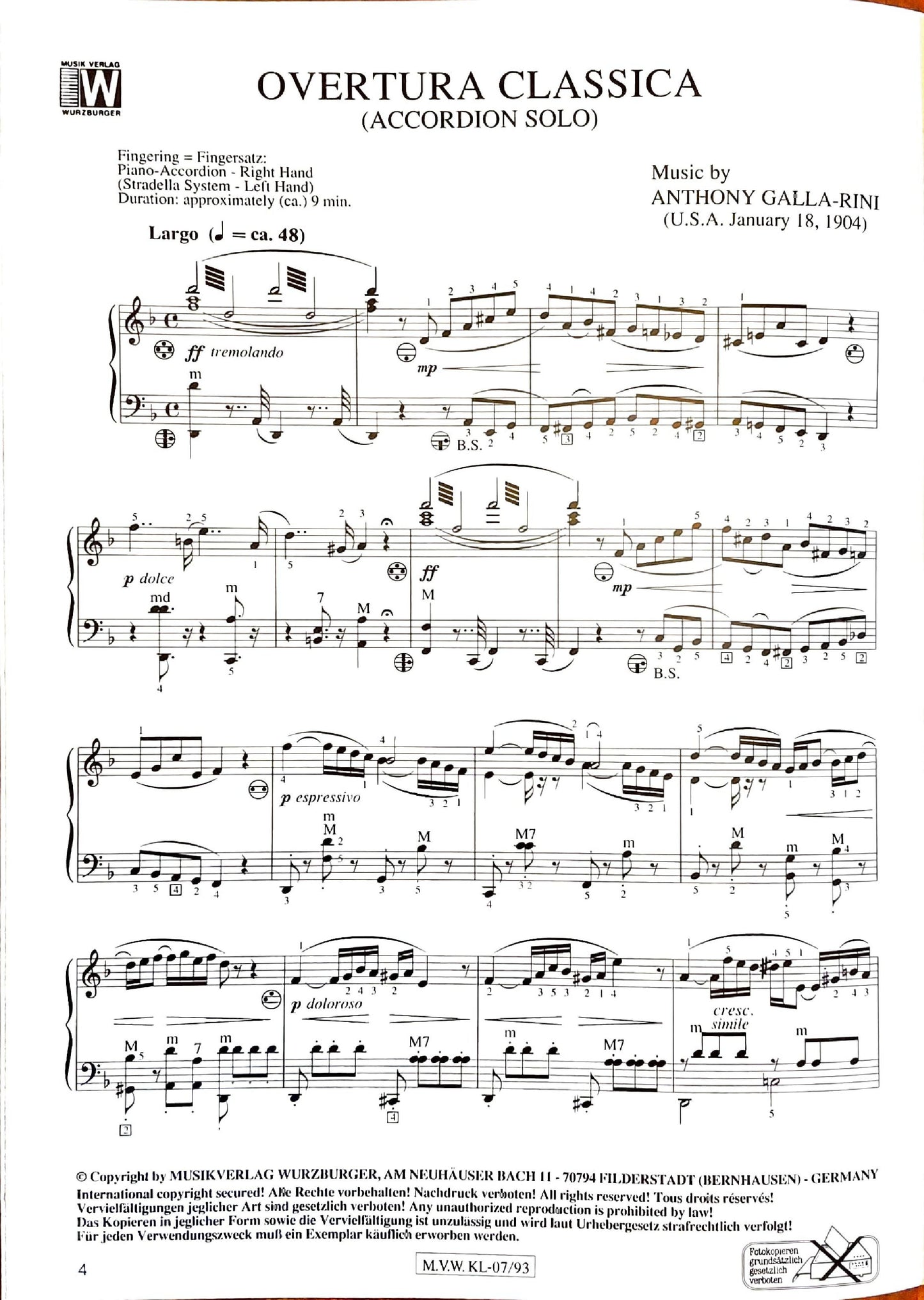 Overtura Classica (Solo)