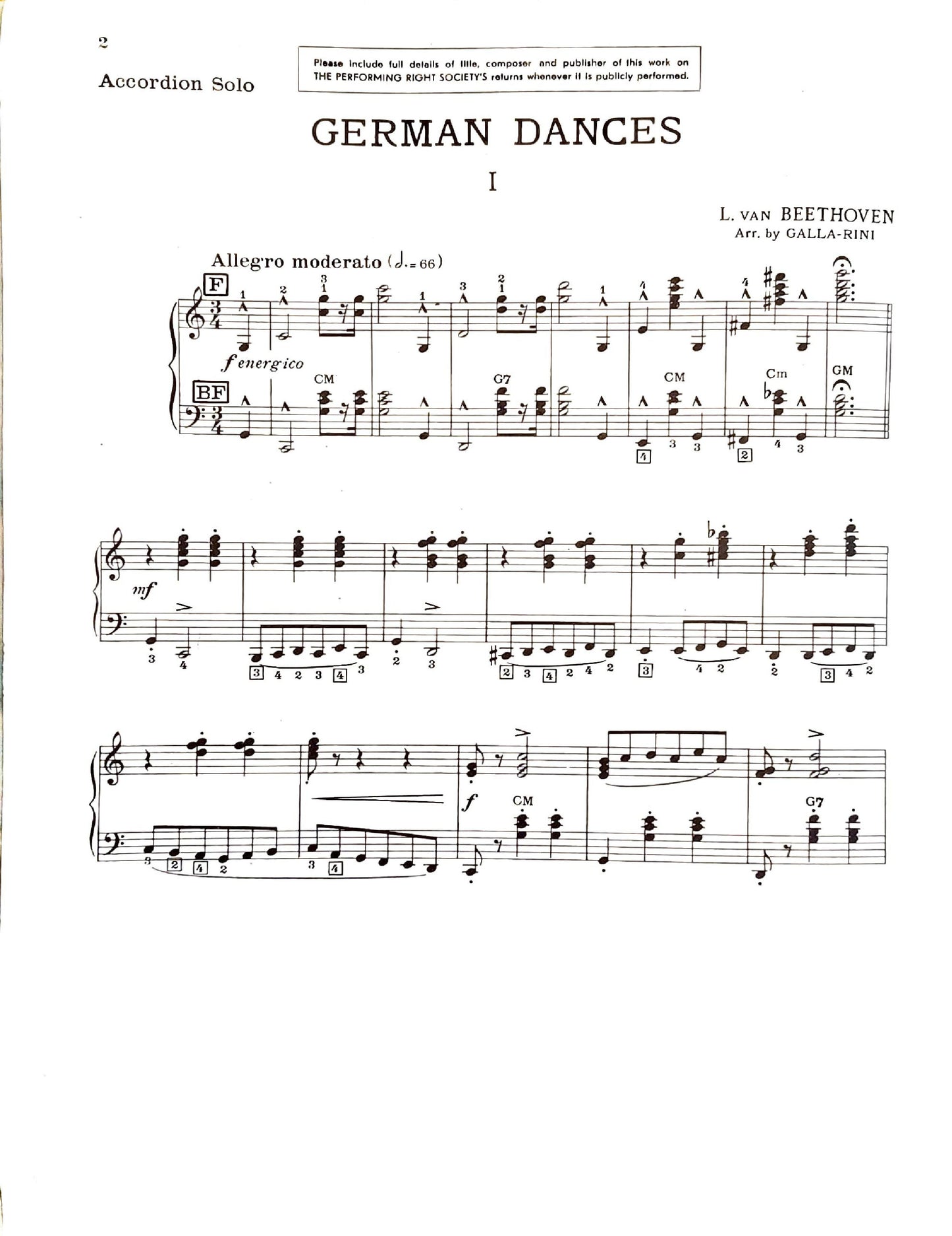 Three German Dances No. 1 (Solo)