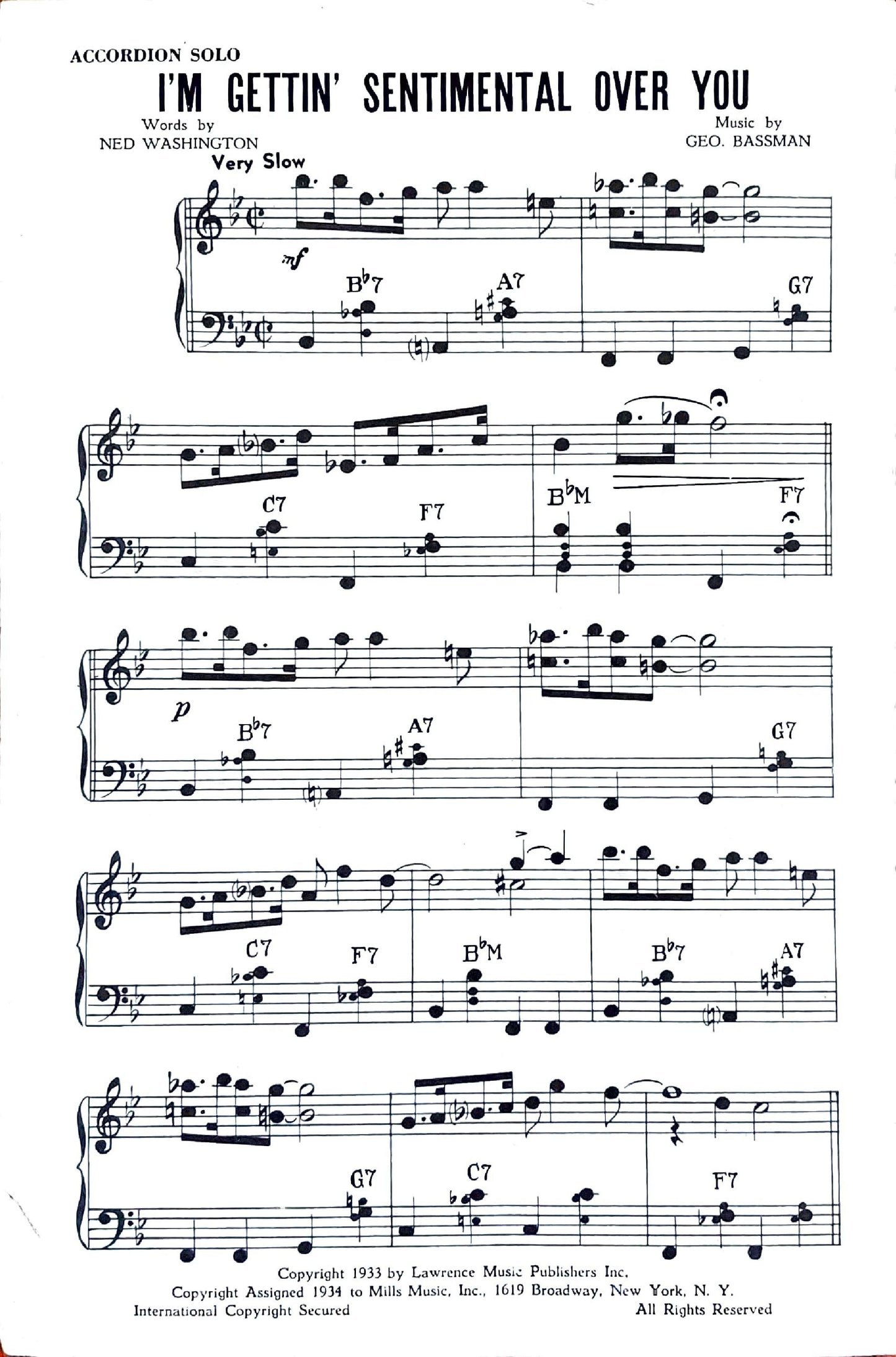 I'm Gettin' Sentimental Over You (Solo)