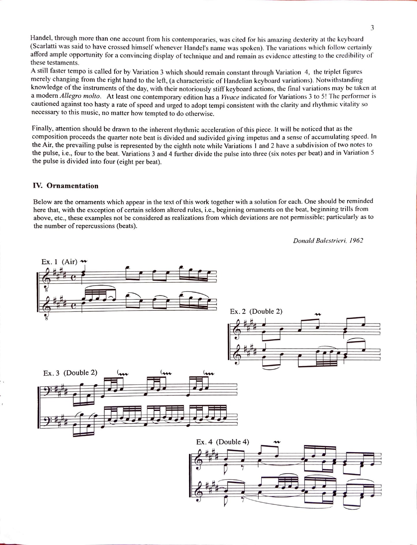 Air and Variations from Clavier Suite No. 5 (The Harmonious Blacksmith)