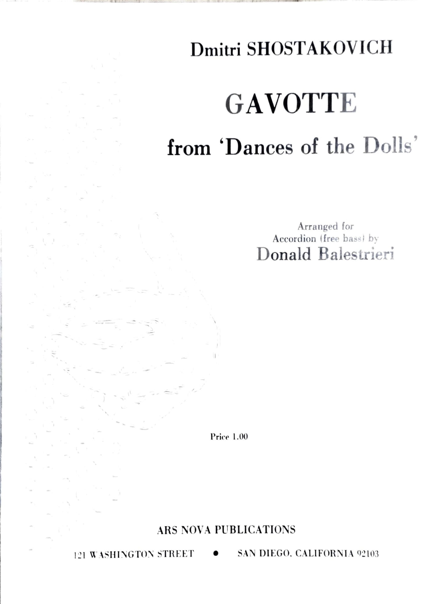 Gavotte from "Dance of the Dolls"