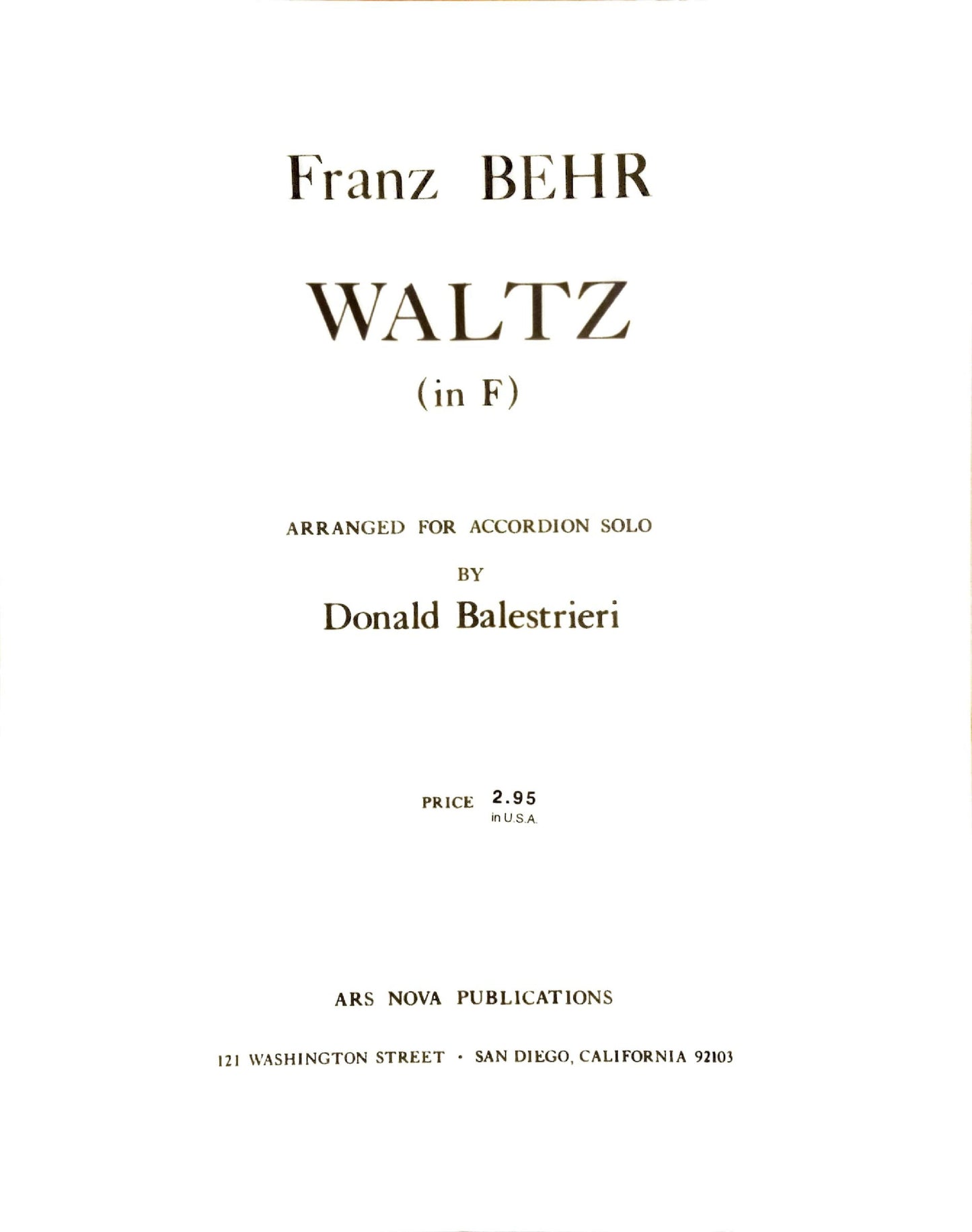 Waltz in F