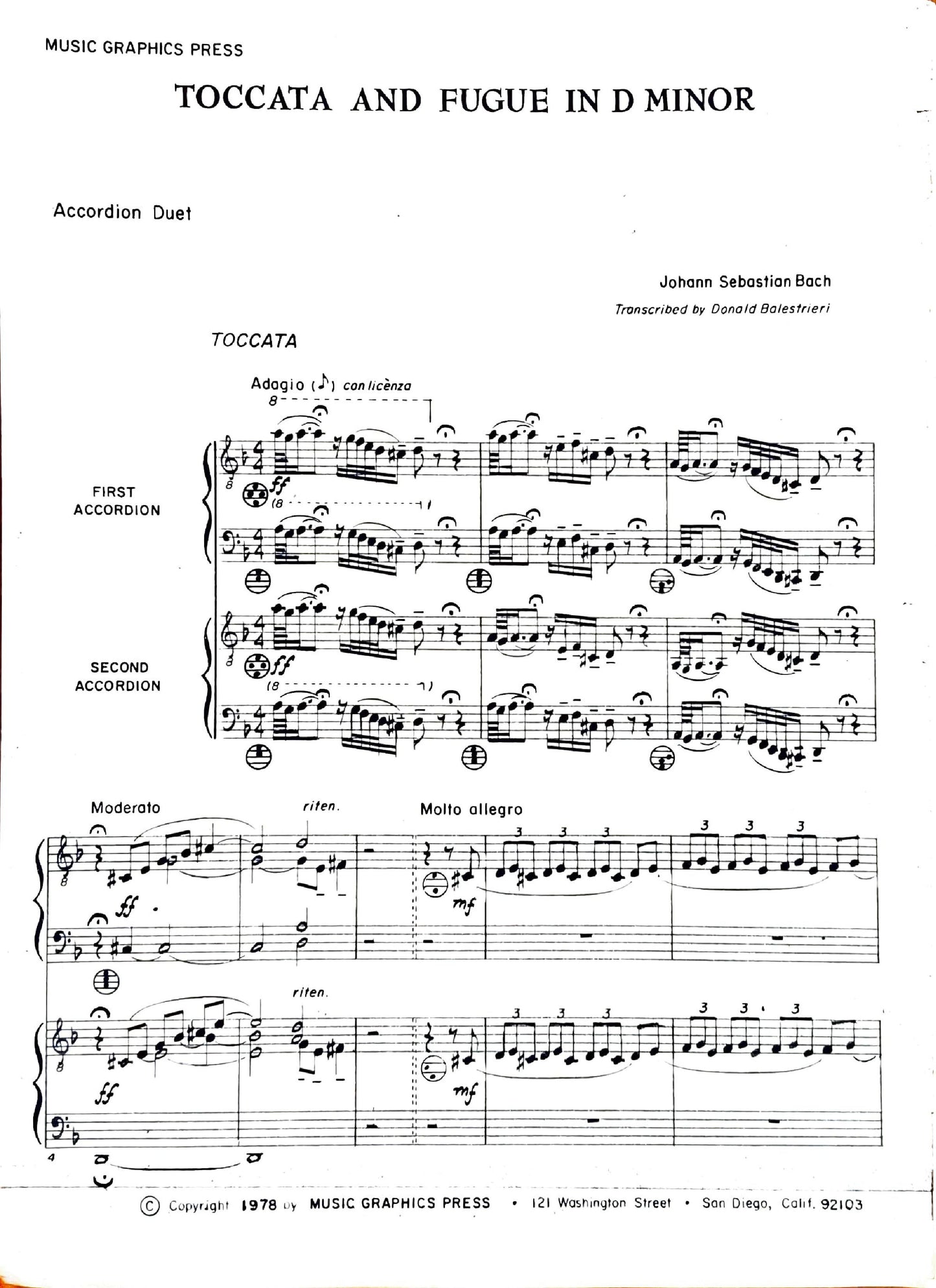 Toccata and Fugue in D Minor