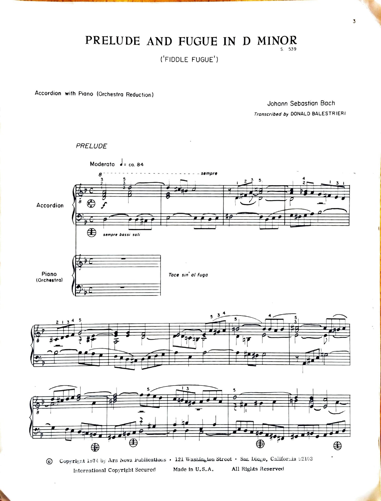 Prelude and Fugue in D Minor
