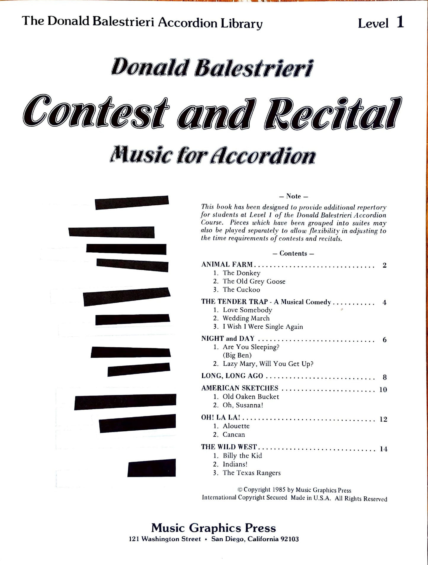 Contest and Recital Music for Accordion