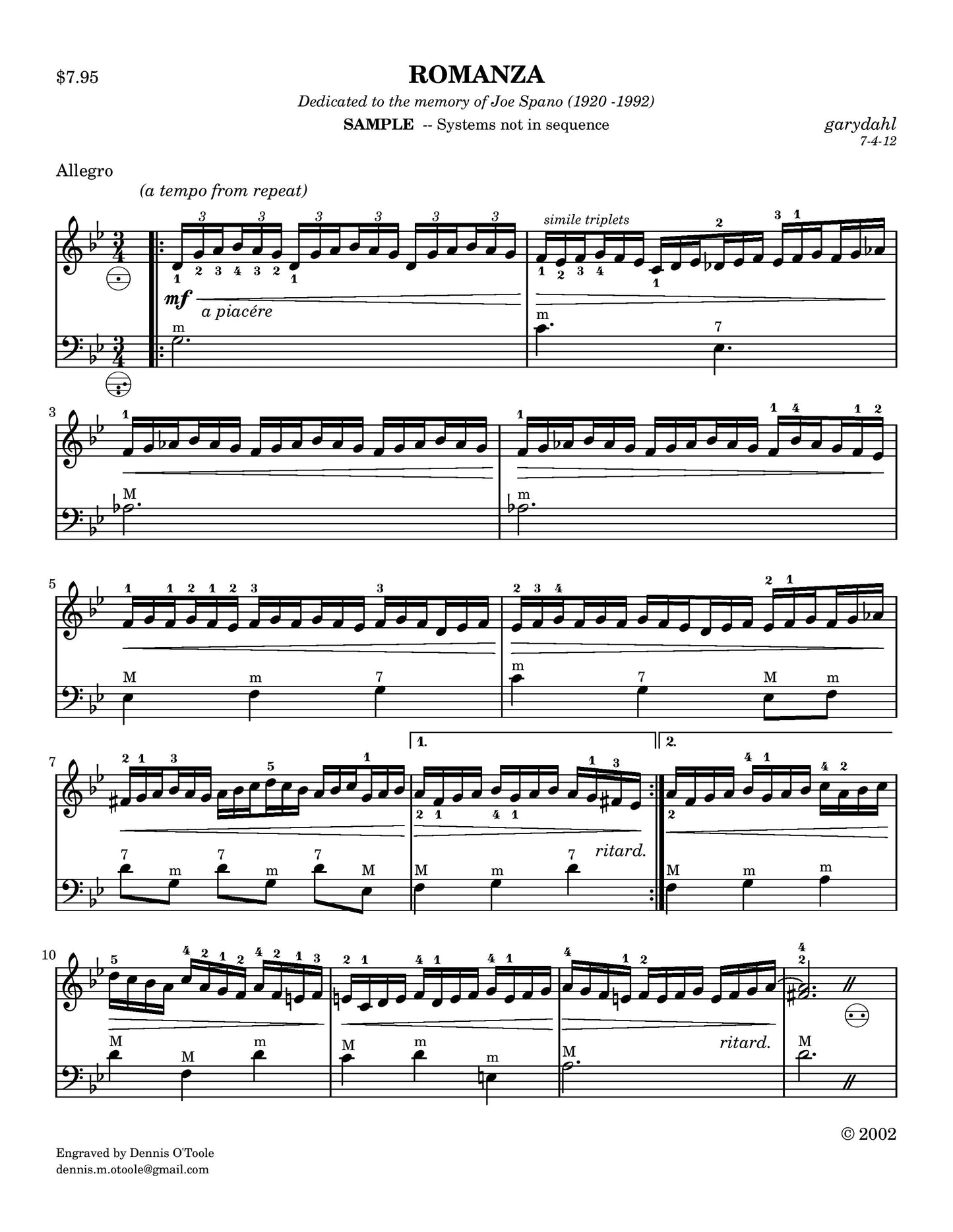 Romanza-dedicated to Joe Spano