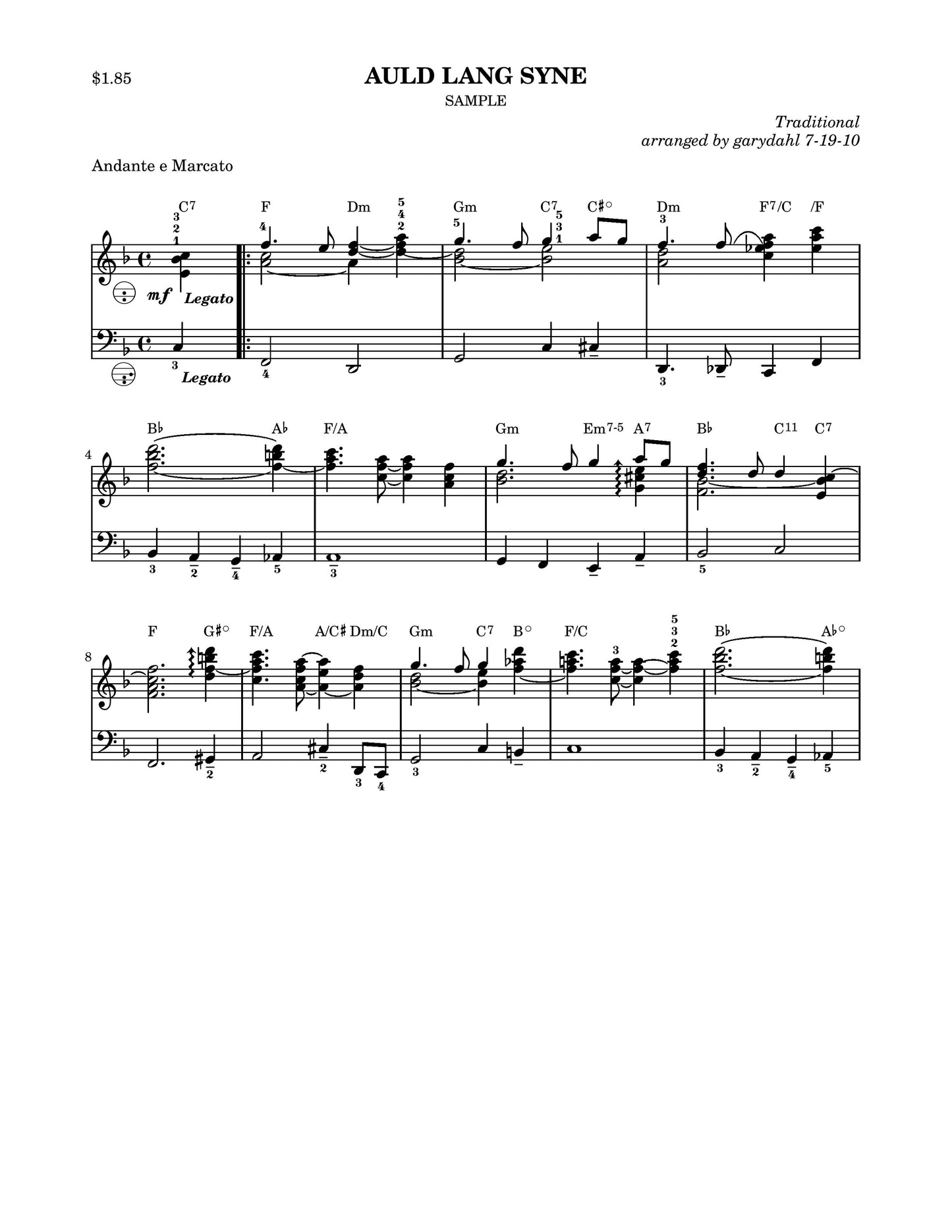 Auld Lang Syne (Advanced)