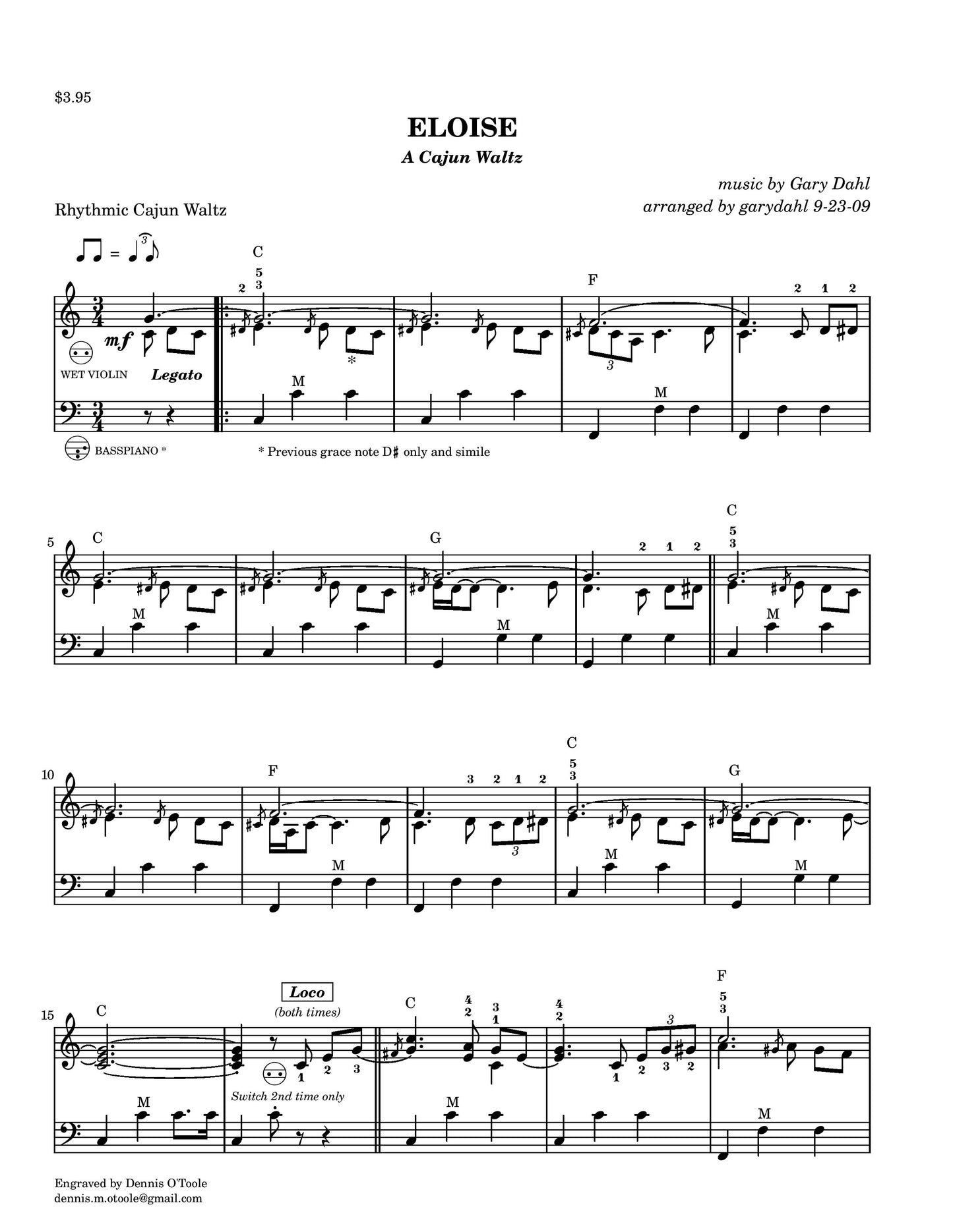 Eloise - A Cajun Waltz
