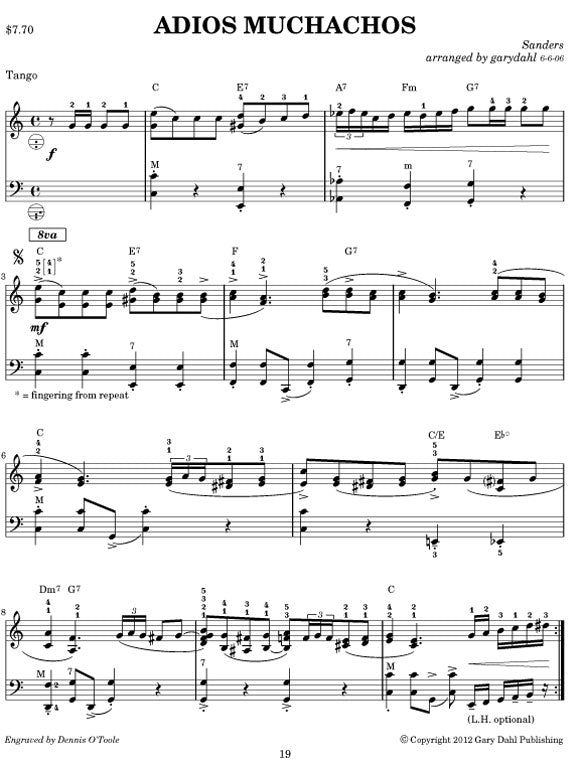 Latin Spectacular eBook accordion arrangements by Gary Dahl