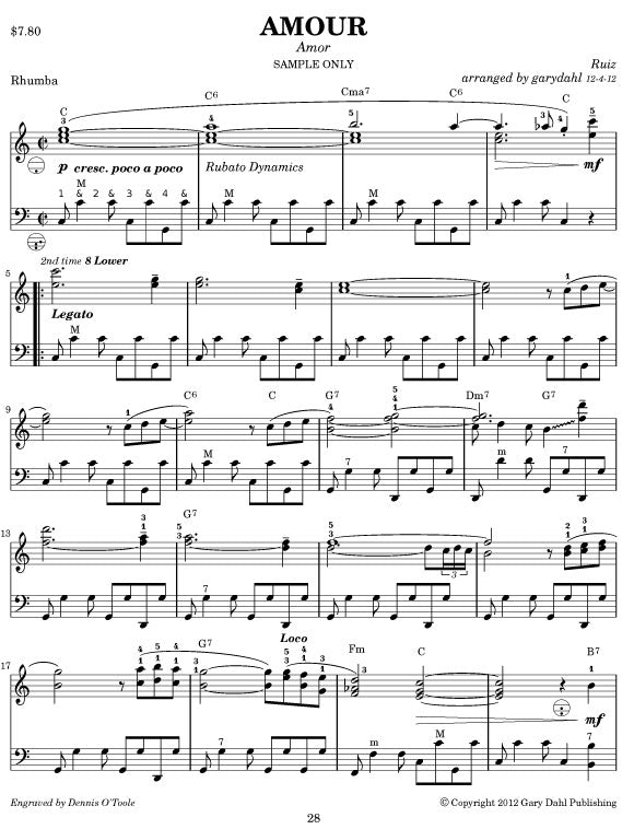 Latin Spectacular eBook accordion arrangements by Gary Dahl