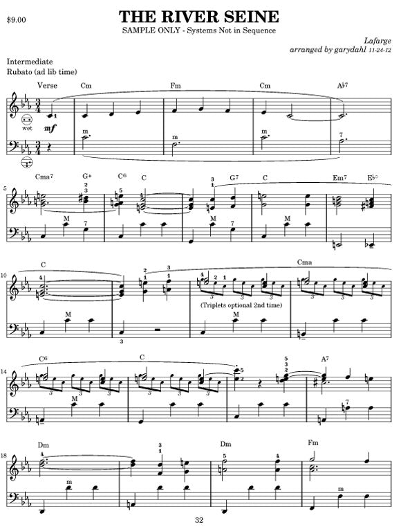 Favorite French Standards eBook accordion arrangements by Gary Dahl
