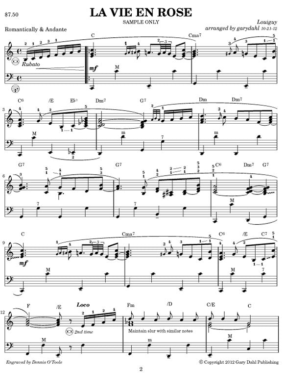 Favorite French Standards eBook accordion arrangements by Gary Dahl