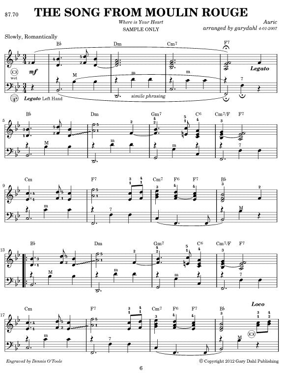 Favorite French Standards eBook accordion arrangements by Gary Dahl