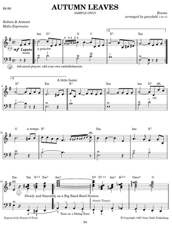 The American Songbook eBook accordion arrangements by Gary Dahl