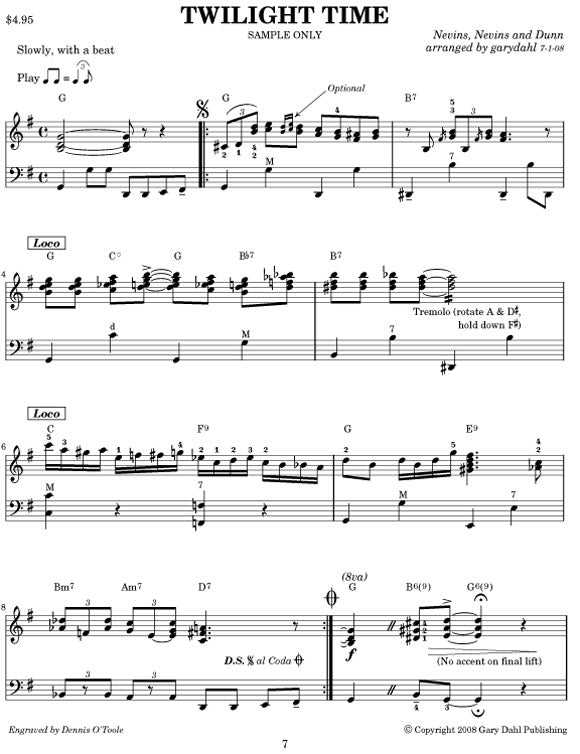 The American Songbook eBook accordion arrangements by Gary Dahl