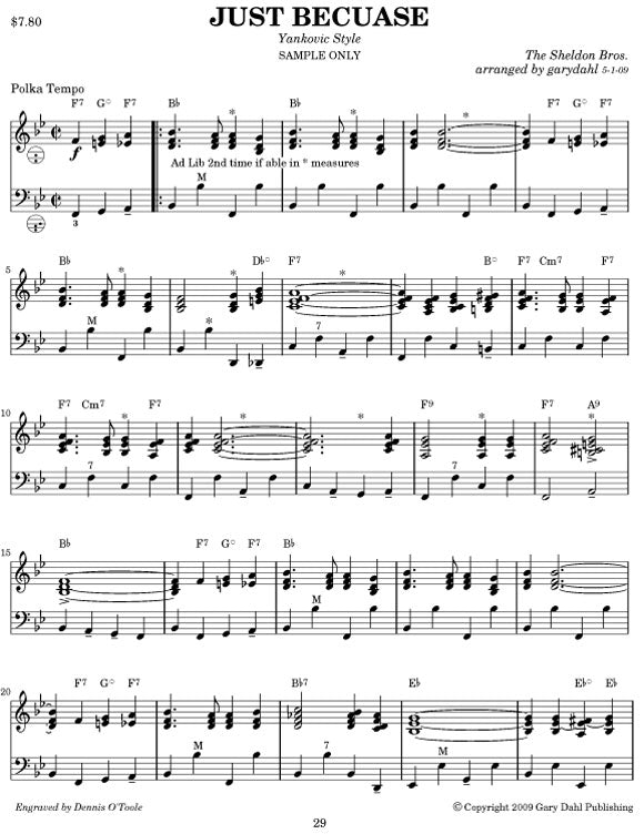 Favorite Waltzes and Polkas eBook accordion arrangements by Gary Dahl