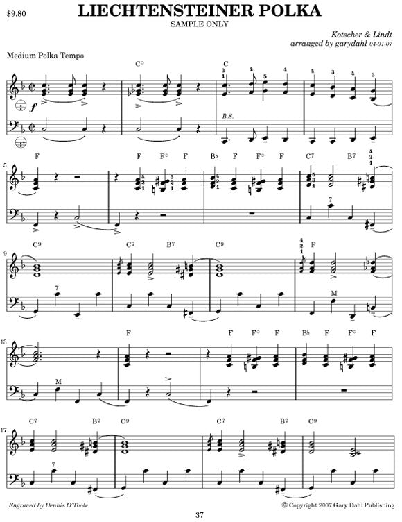 Favorite Waltzes and Polkas eBook accordion arrangements by Gary Dahl
