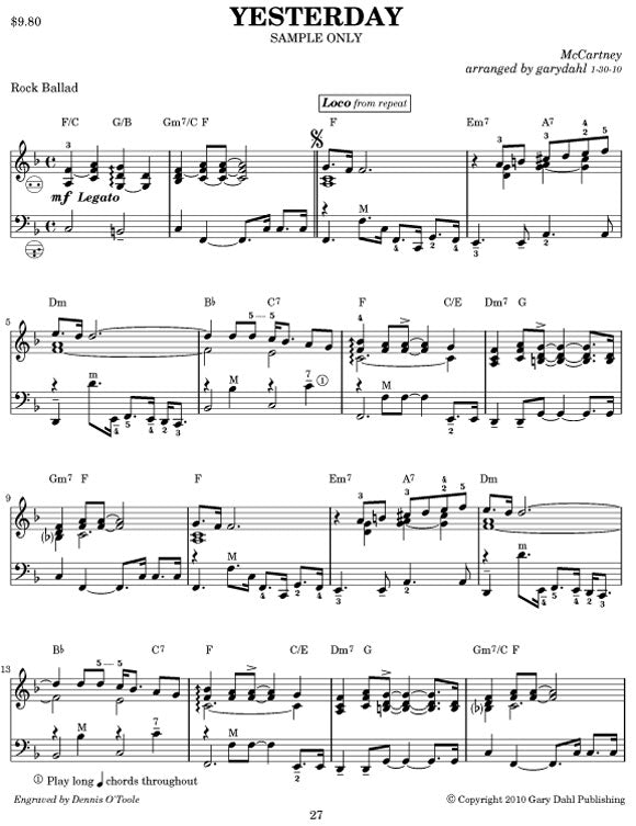 Easy Listening Variety Collection #5 eBook accordion arrangements by Gary Dahl