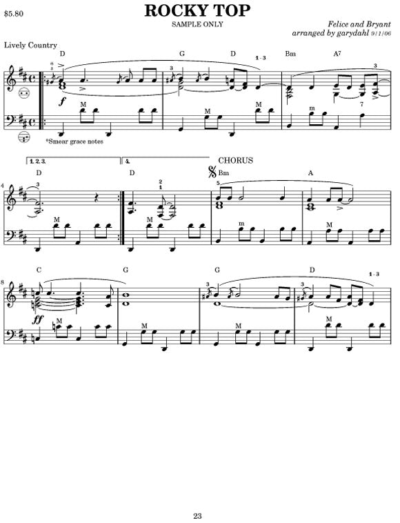 Easy Listening Variety Collection #6 eBook accordion arrangements by Gary Dahl