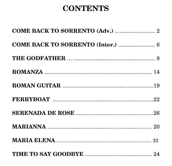 Italian Spectacular eBook accordion arrangements by Gary Dahl