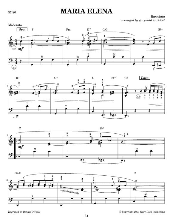 Italian Spectacular eBook accordion arrangements by Gary Dahl