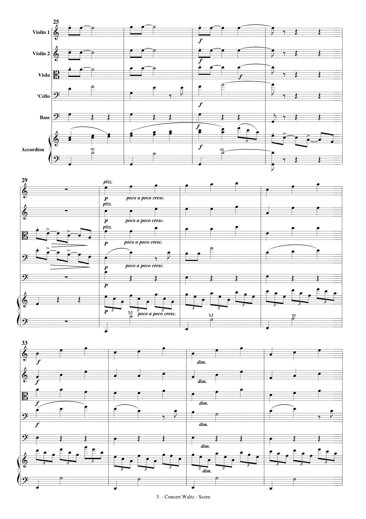 Concert Waltz (for Solo Accordion and Strings)